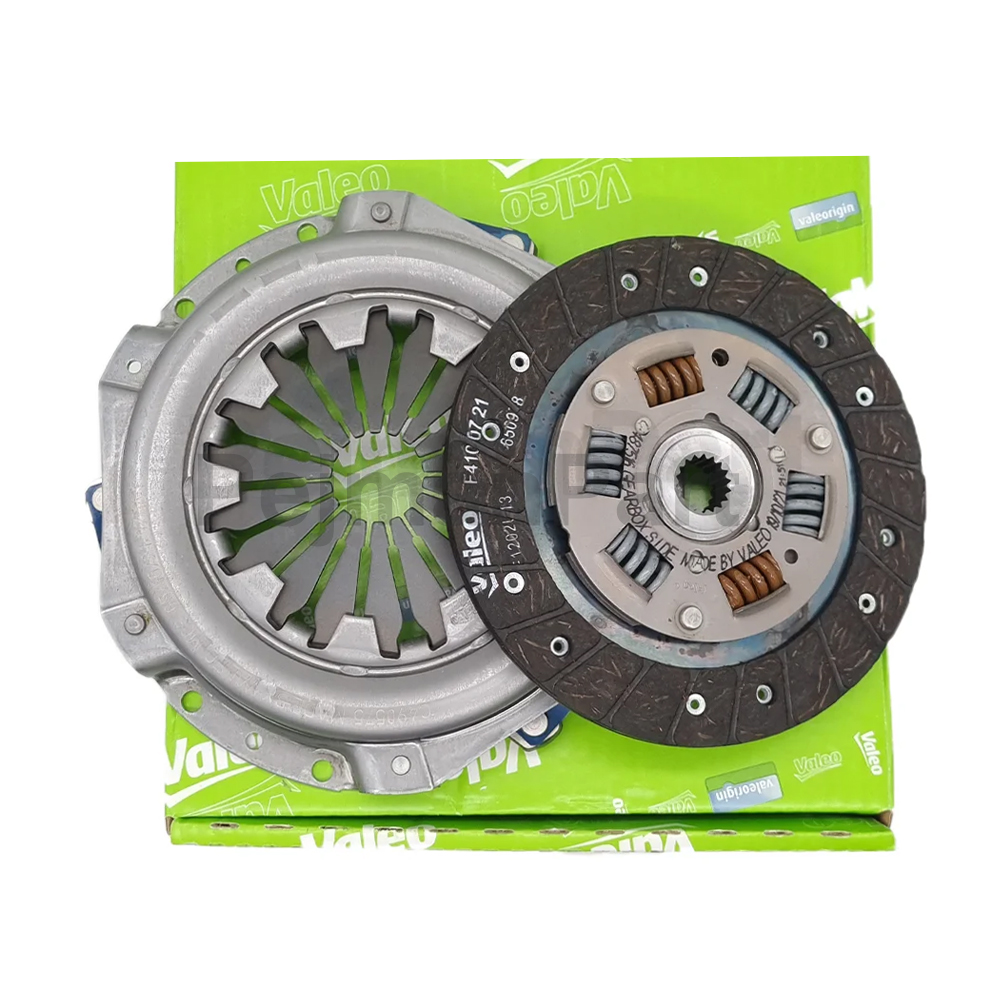 کیت کلاچ (دیسک و صفحه) ۶ فنر پری‌ دمپر زانتیا 1800 و پژو 405 والئو ( VALEO ) سبز اسپانیا اصل با لیبل هرینگتون